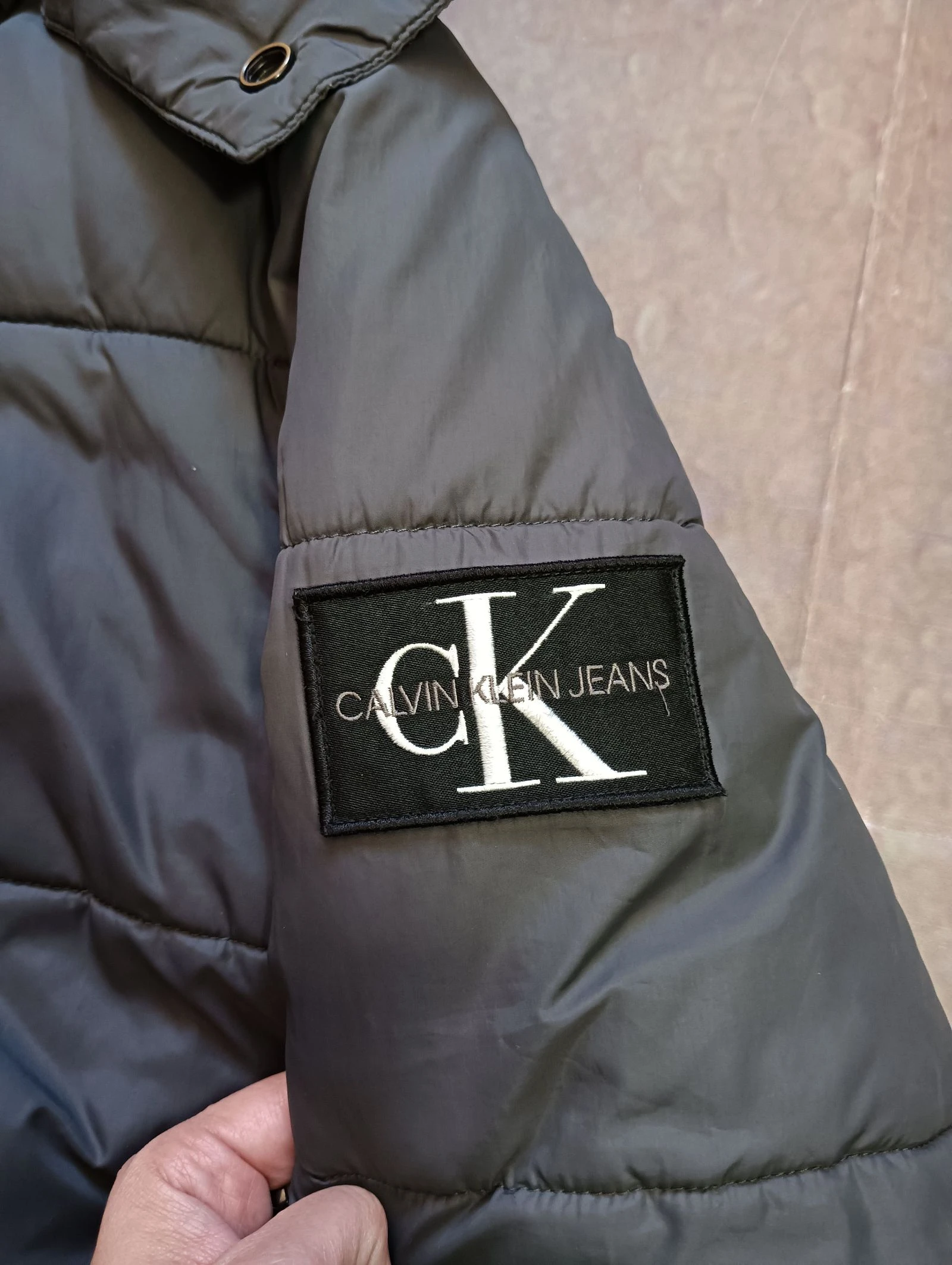Puffer Calvin Klein Antracita Size M Premium  – photo 3